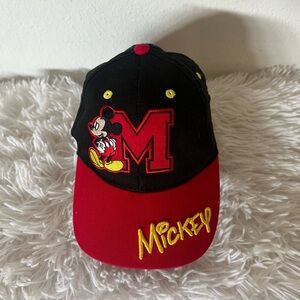 Disney Mickey Kids' Black & Red Baseball Cap NWOT